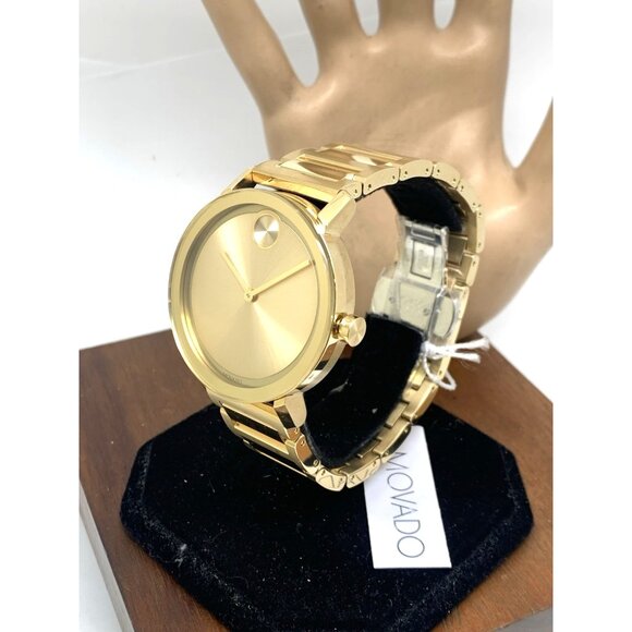 Movado Men's Watch 3600508 Bold Swiss Quartz Gold Tone Stainless Steel 40mm - Picture 2 of 14